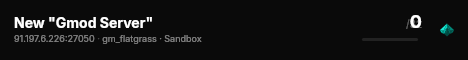 New "Gmod Server" live status badge