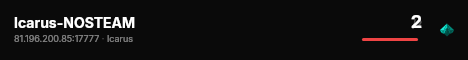 Icarus-NOSTEAM live status badge