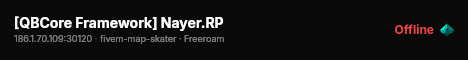 [QBCore Framework] Nayer.RP live status badge