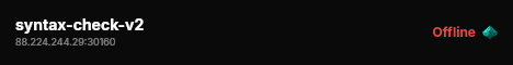 syntax-check-v2 live status badge