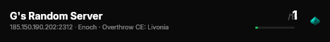 G's Random Server live status badge