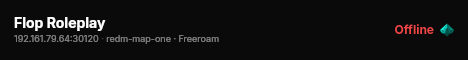 Flop Roleplay live status badge