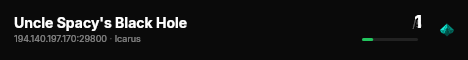 Uncle Spacy's Black Hole live status badge