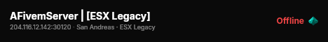 AFivemServer | [ESX Legacy] live status badge