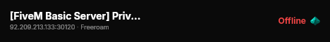 [FiveM Basic Server] Privat Server gta live status badge