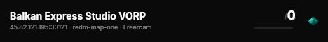 Balkan Express Studio VORP live status badge