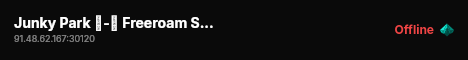 Junky Park �-� Freeroam Server live status badge