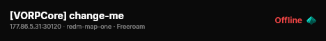 [VORPCore] change-me live status badge