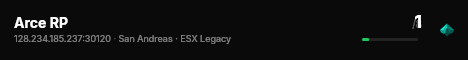 Arce RP live status badge