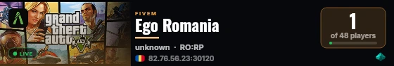 Ego Romania  live status badge