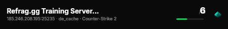 Refrag.gg Training Server (Competitor) live status badge