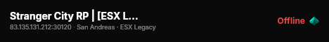 Stranger City RP | [ESX Legacy] live status badge