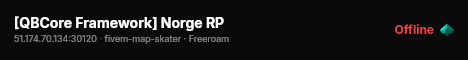 [QBCore Framework] Norge RP live status badge
