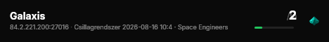 Galaxis live status badge