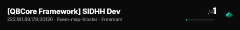 [QBCore Framework] SIDHH Dev live status badge