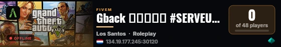Gback ▬▬▬↭🡺 #SERVEUR↭FUN 🡸↭▬▬▬ 🩵 live status badge
