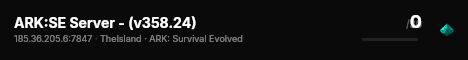ARK:SE Server - (v358.24) live status badge