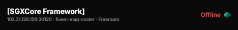 [SGXCore Framework] live status badge