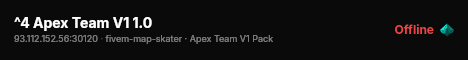 ^4 Apex Team V1 1.0 live status badge