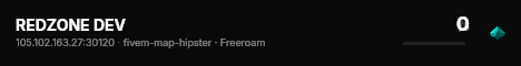 REDZONE DEV live status badge