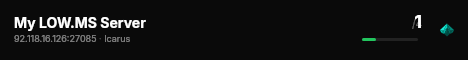 My LOW.MS Server live status badge