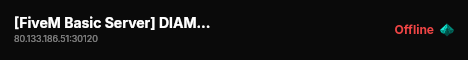 [FiveM Basic Server] DIAM Development live status badge