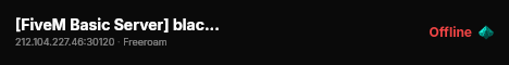 [FiveM Basic Server] black hole is ok live status badge