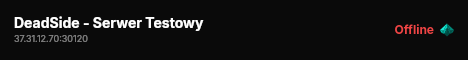 DeadSide - Serwer Testowy live status badge