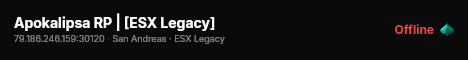 Apokalipsa RP | [ESX Legacy] live status badge