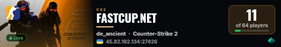 FASTCUP.NET live status badge
