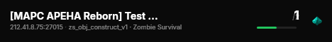 [MAPC APEHA Reborn] Test Server live status badge