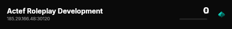 Actef Roleplay Development live status badge