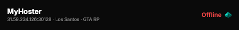 MyHoster live status badge