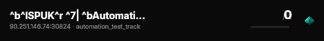 ^b^lSPUK^r ^7| ^bAutomation Test Track ^7| ^b2 Vehicles ^7| ^bVanilla live status badge