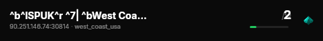^b^lSPUK^r ^7| ^bWest Coast, USA ^7| ^b2 Vehicles ^7| ^bVanilla live status badge