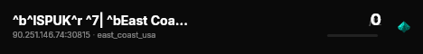 ^b^lSPUK^r ^7| ^bEast Coast, USA ^7| ^b2 Vehicles ^7| ^bVanilla live status badge