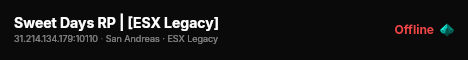 Sweet Days RP | [ESX Legacy] live status badge