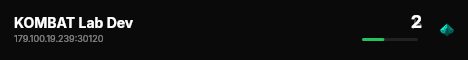 KOMBAT Lab Dev live status badge
