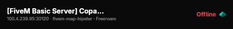 [FiveM Basic Server] Copacobana DLC live status badge