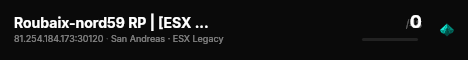 Roubaix-nord59 RP | [ESX Legacy] live status badge