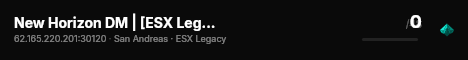 New Horizon DM | [ESX Legacy] live status badge