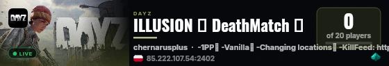 ILLUSION ★ DeathMatch ★ live status badge