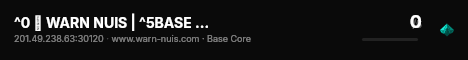 ^0 🔨 WARN NUIS | ^5BASE CORE live status badge