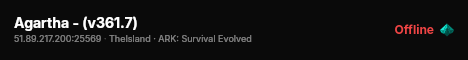 Agartha - (v361.7) live status badge