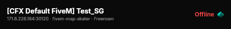 [CFX Default FiveM] Test_SG live status badge