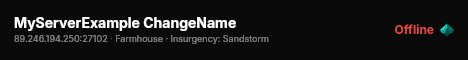 MyServerExample ChangeName live status badge