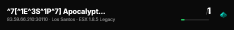 ^7[^1E^3S^1P^7] Apocalyptic Disaster | No Allowlist | live status badge