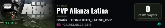 PVP Alianza Latina live status badge