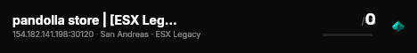 pandolla store | [ESX Legacy] live status badge
