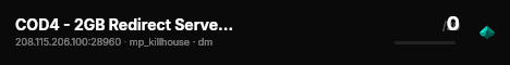 COD4 - 2GB Redirect Server Promod live status badge